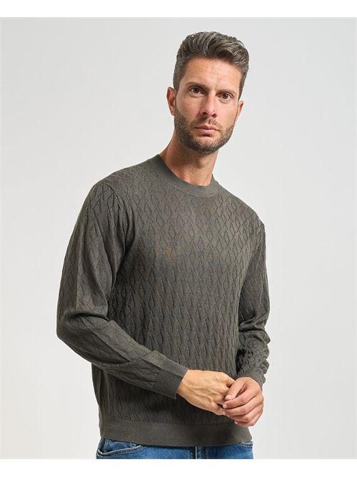 Armani Exchange men's sweater with wave pattern ARMANI EXCHANGE | XM000878-AF11982U8144
